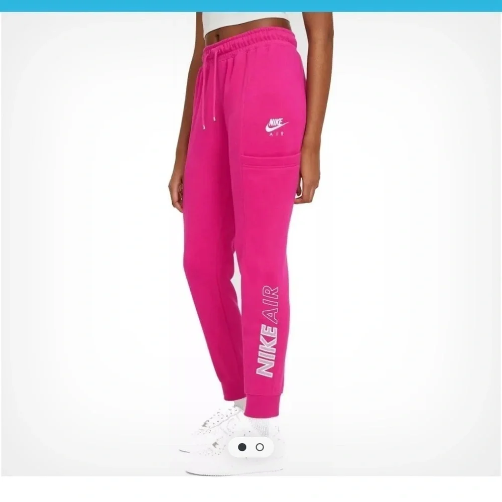 NWT Nike Air Plus Size Sportswear Fleece Jogger Sweatpants Fuchsia Pink Size 2X